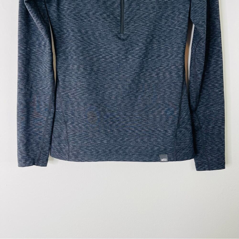 REI grey stretch outdoor athletic hiking camping half zip pullover hoodie top XS - Picture 3 of 5